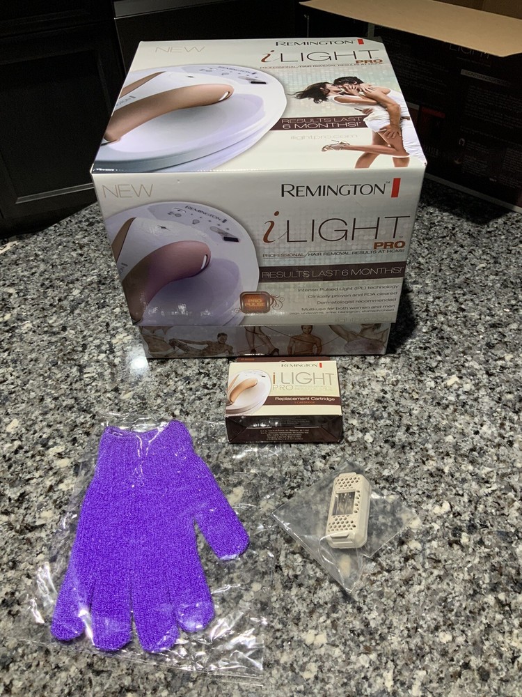Remington iLight Pro IPL iLIGHT Pro Hair Removal System IPL6000. NEW Bonus Glove