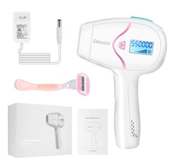 EDOUSIN Laser Hair Permanent Remover Device-2 Flash Mode White D-1130