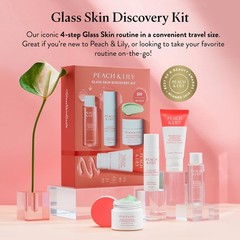 Peach & Lily – Glass Skin Discovery Kit (4 Products) – 1 Cleanser, KIT, Pink