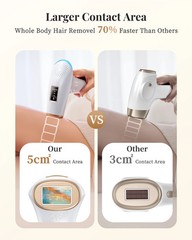 IPL Hair Removal Device 9 Levels 999900 Flashes Auto Manual Face Body