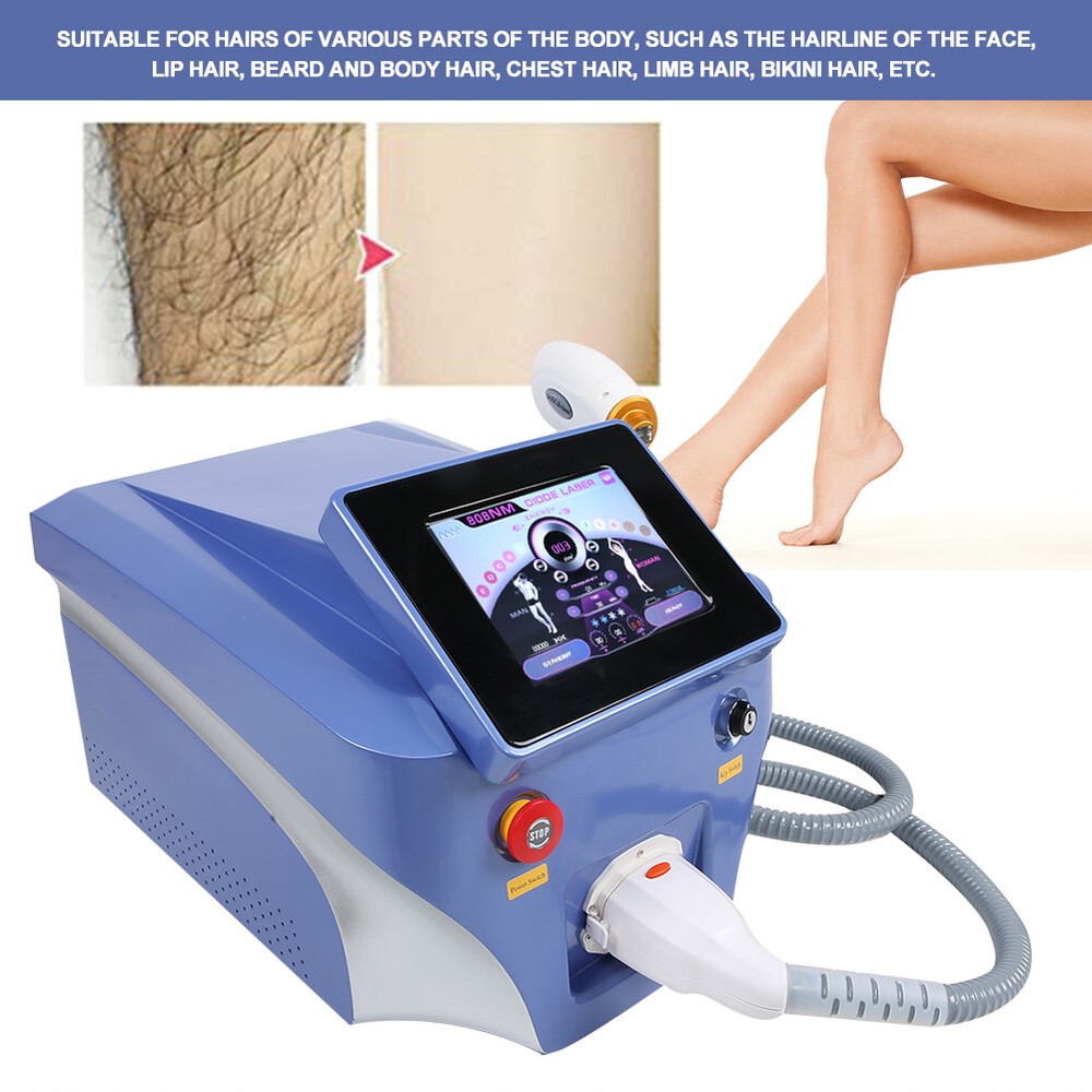 Permanent 755/808/1064nm Hair Removal Painless Skin Rejuvenation Whiten Machine