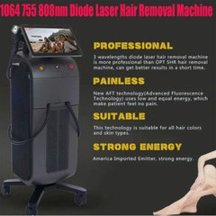 110V Diode Laser Hair Removal Machine Body Legs Skin Rejuvenation 1064 755 808nm