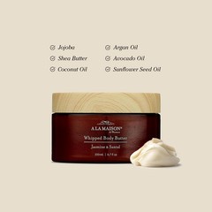 A LA MAISON Whipped Body Butter – 6.7 Ounce (Pack of 1), Jasmine & Santal