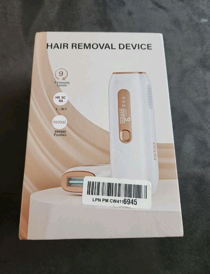IPL Laser Hair Removal Device Unisex 3 In 1 9 Levels Pain Free Permanent UNUSED
