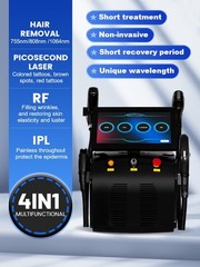 4-in-1 Diode Laser Pico IPL RF Hair Removal Skin Rejuvenation Tattoo Removal