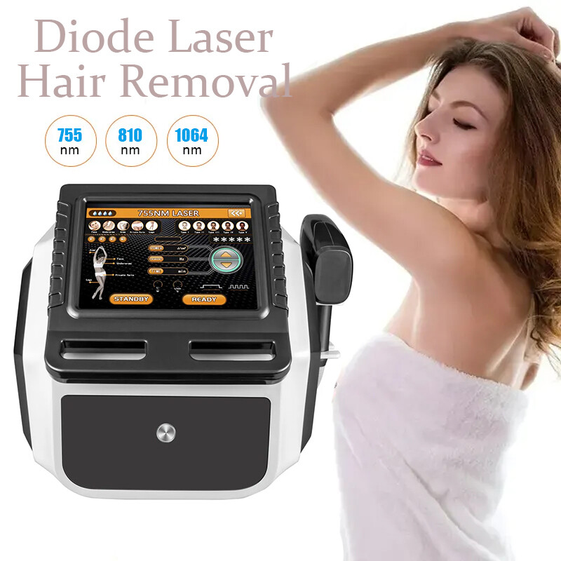 Permanent Diode Laser Hair Removal Machine 1064 755 810nm Skin Rejuvenation