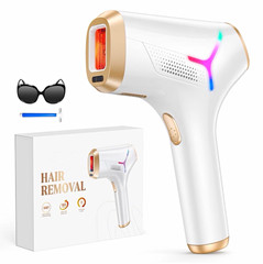 IPL Hair Removal Device Kit for Body & Legs, White/Gold 5.2cm² Head, 9 Settings