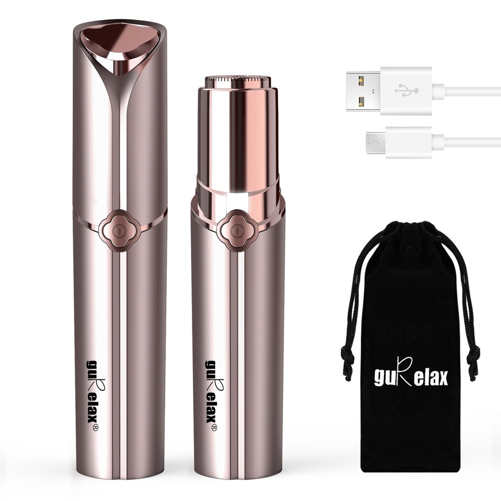 Facial Hair Removal for Women, Rechargeable Painless Gold, Gold