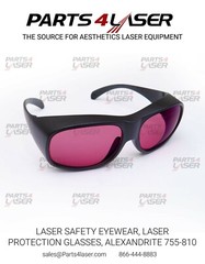 LUMENIS LIGHTSHEER ,GOGGLES LASER GLASSES, ALEXANDRITE & DIODE 755 – 810 nm