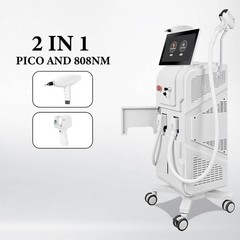 2in1 808nm Diode Laser Hair Removal Epilation Nd Yag Laser Tattoo Remover Machin