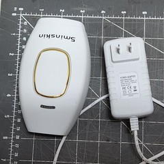 5minskin At-Home IPL Laser Hair Removal Device Handset W Power Adapter grooming