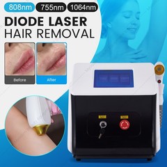 Diode Laser Hair Removal Machine 755nm 808nm 1064nm Painless Home Salon Use