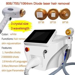 Painless Hair Removal Salon Diode 755/808/1064nm Laser Skin Whitening Machine