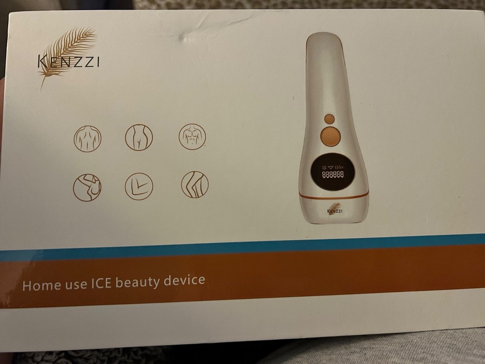 Gently used Kenzzi cooling IPL handset for full body hair removal