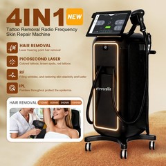 4-in-1 Ice Titanium Beauty Device: Hair Removal, IPL Spot Removal, Tattoo Remova
