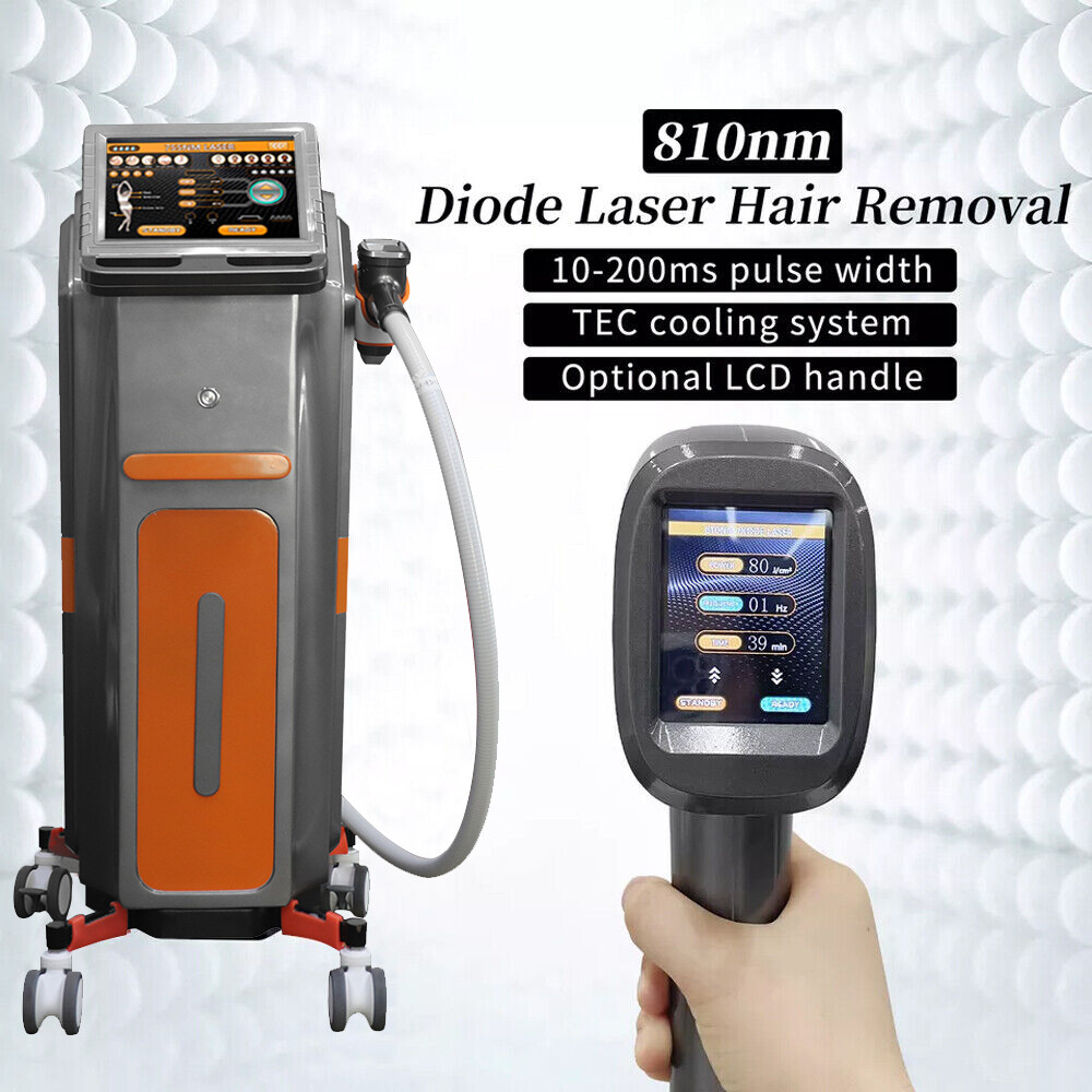 Painless 755 1064 810nm Diode Laser Ice Permanent Hair Removal Beauty Machine