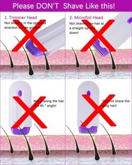 2 In 1 Profesional Painless Hair Removal Kit Laser Touch Epilator ✅