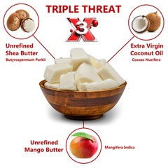 Plant Guru Triple Threat Body Butter 8 oz. – Blend 8 Ounce (Pack of 1), White