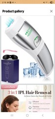 LumiAes T021K IPL Hair Removal Device 3-in-1 Ice Cooling Silver for Face BodyNEW