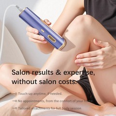 IPL Laser Hair Removal Device for Women & Men – Safe At-Home One Size, Purple