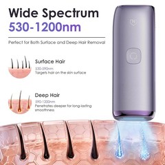 IPL Hair Removal Device 25J Sapphire Ice Cooling Painless Full Body Skin Sensor