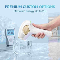 3-in-1 HR SC RA Permanent Epilator 9 Levels Ice Cooling Hair Removal Device New