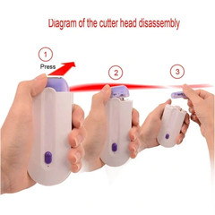 USB Rechargeable Painless Hair Removal Epilator for Face Body Bikini