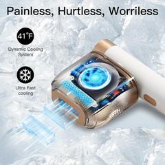 Laser Hair Removal, IPL Hair Removal with Painless Ice-Cooling, 2-In-1 Face SR