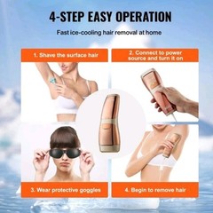 VEVOR IPL At Home Hair Removal 5 Level Sapphire Ice Cooling System Smart Sensing