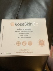 RoseSkinCo~IPL Hair Removal Handset~Pink Laser Device~Painless New Open Box