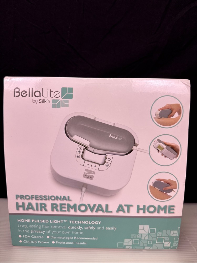 BellaLite By Silk’n Professional At Home Hair Removal Kit. FDA Cleared. Open Box