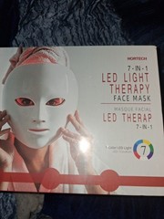 Nortech 7-Color Modes LED Light Therapy Face Mask for Face, White Bundle 2 Items