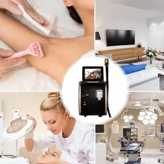 Diode Laser Hair Removal Machine Ice Titanium Fast Hair Epilator 755 808 1064nm