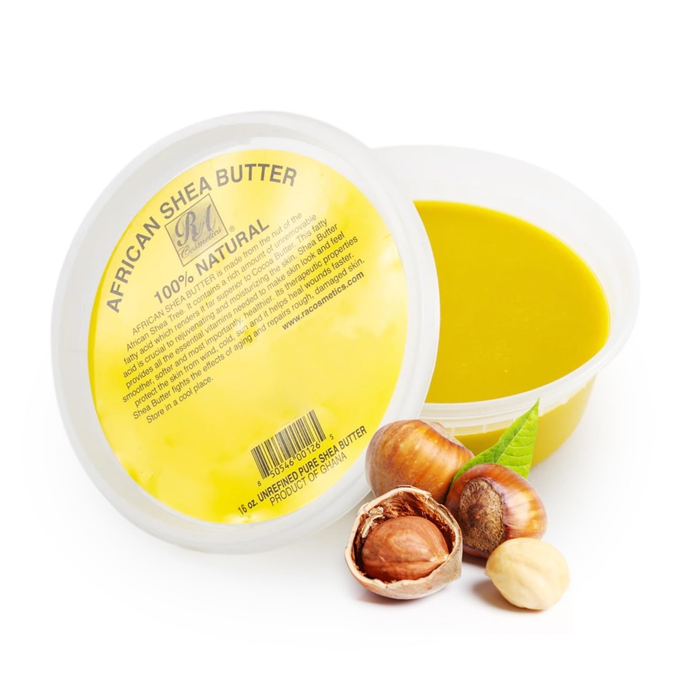 RA Cosmetic’s 100% Natural Unrefined Yellow Shea 16 Ounce (Pack of 1),