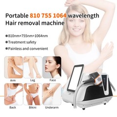 Painless 1064/755/810nm Diode Laser Body Hair Removal Machine Skin Rejuvenation