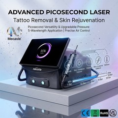 2-IN-1 Multi-Language 4-Wave Laser Hair Tattoo Removal Beauty Machine