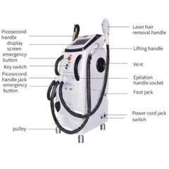 4 In 1 Picosecond Laser Tattoo IPL Opt Hair Removal Multifunction Beauty Machine