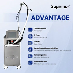 755/1064nm Alexandrite Long-Pulse Fiber Semiconductor Laser Hair Removal Machine