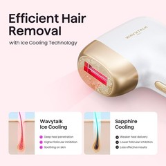 Wavytalk IPL Hair Removal Device, Bare It for Face Body Bikini – Long-Lasting