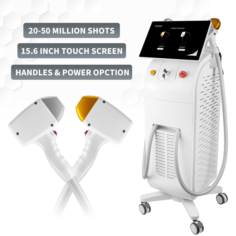 High Strength 3-Wave 808nm 755 1064nm Diode Laser Permanent Hair Removal Beauty