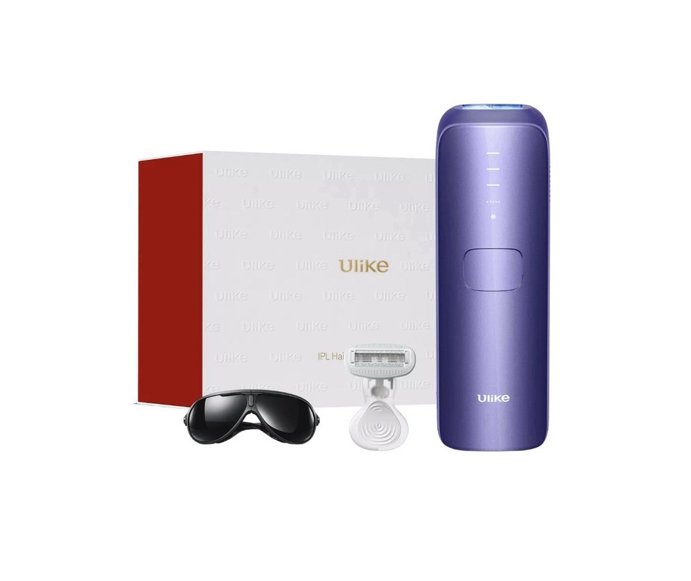 Ulike Air 3 UI20DB IPL Hair Removal Device in Purple Long-Lasting Results (EUC)