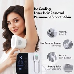 IPL Sapphire Ice Cooling Hair Removal System – At-Home & Salon Use