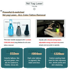 Nd Yag Laser 3 IN1 OPT IPL RF Hair Removal Machine Depilatory Skin Rejuvenation