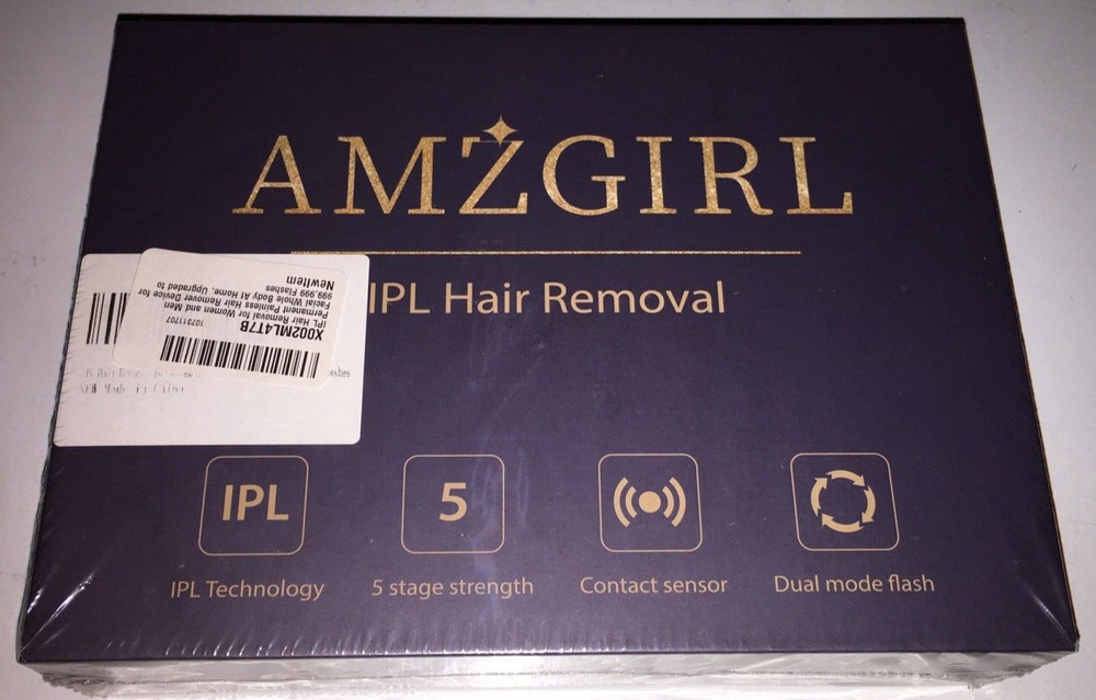 Brand new AmzGIRL IPL hair removal system 999,999 flashes unisex X002ML4T7B
