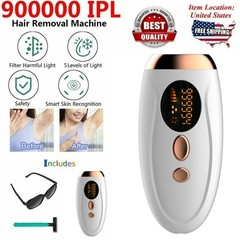 IPL Hair Removal Laser Permanent Body epilator Painless Device 999,999 Flashes