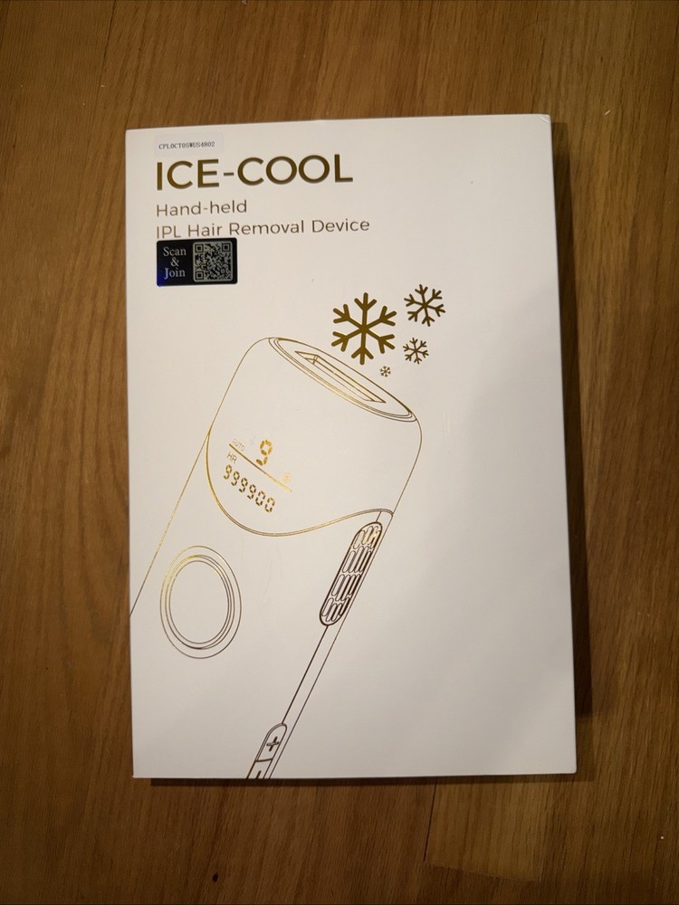 ICE Cool Hand Held IPL Hair Removal Device Arms/Lips/Leg/Bikini/Back SEALED NIB