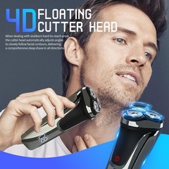 Snapbuy Electric Razor For Men Waterproof Cordless Shaver 90-Min Runtime4D
