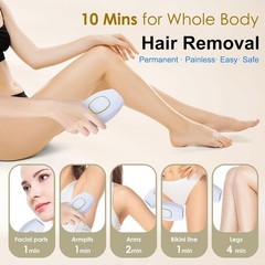 IPL Laser Hair Removal for Women and Men,999999 Flashes at-Home Hair Removal Dev
