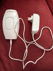 poou IPL Hair Removal Device, Corded Electric, White, w/ Power Adapter