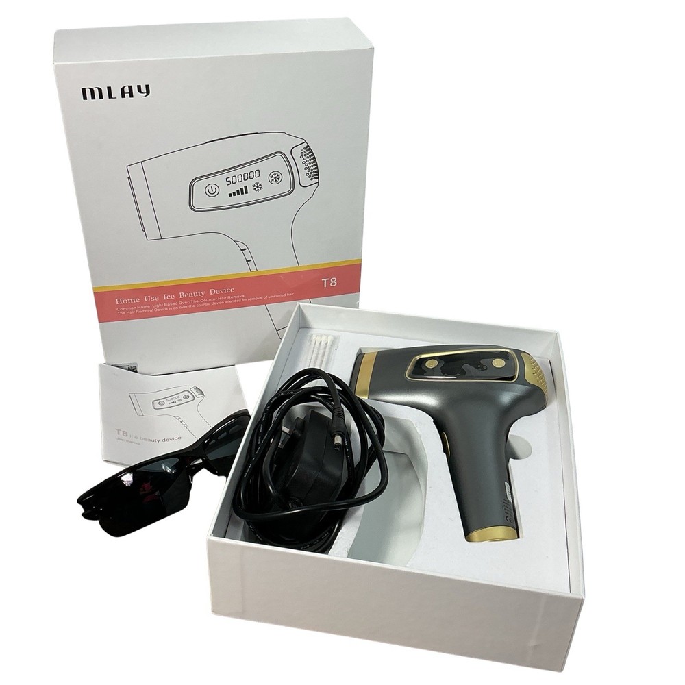 EUC MLAY T8 IPL Laser Hair Removal 15.5J Energy Ice-Cooling Home Beauty Device